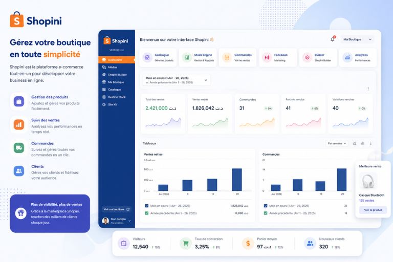 Créer une boutique en ligne en Tunisie avec Shopini